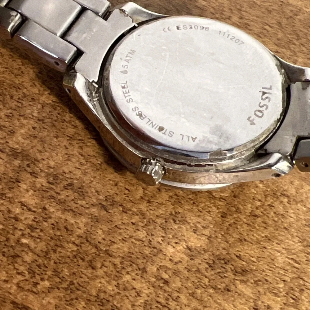 Lot Of 2 Fossil Stella ES3098 & Sydney ES-3069 Women's Stainless Steel Watch Lot